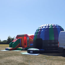 Load image into Gallery viewer, 1 x Bounce &#39;n&#39; Slide &amp; 1 x Disco Dome Bouncy Castle Package
