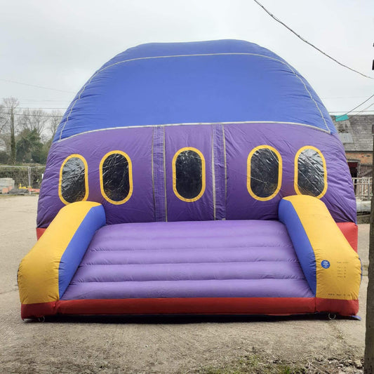 Moonwalk Dome - (Red, Yellow, Blue & Purple Space Dome) XL Bouncy Castle