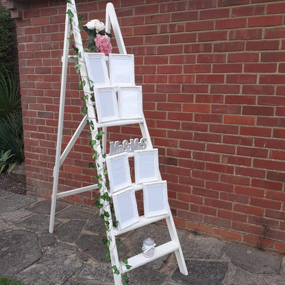 Vintage Wooden White Ladder