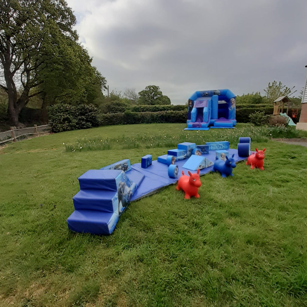 Ice Themed Bounce 'n' Slide Castle & Soft Play Package